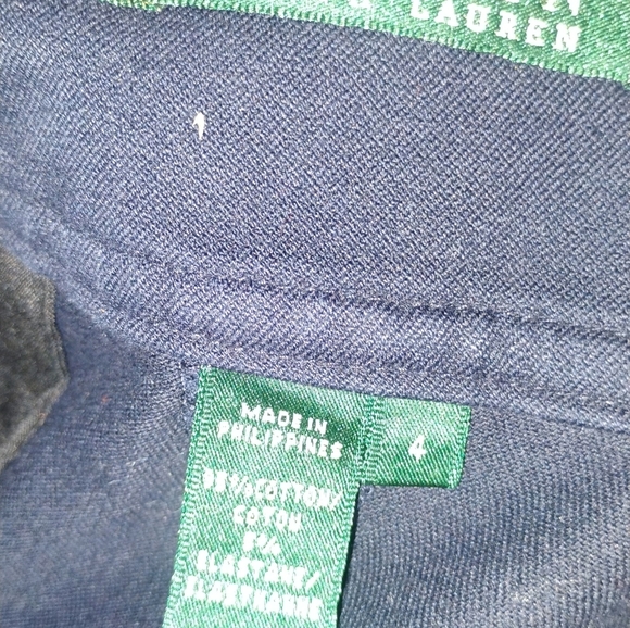 Lauren Ralph Lauren Navy Pencil Skirt SZ 4 - Picture 3 of 4